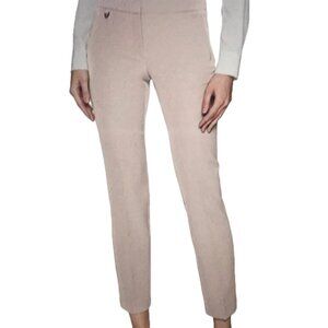 Adrianna Papell Kate Khaki Stretch Career Classic Ankle Pants SZ 4